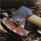 Funda de capçal de destral de cuir vintage