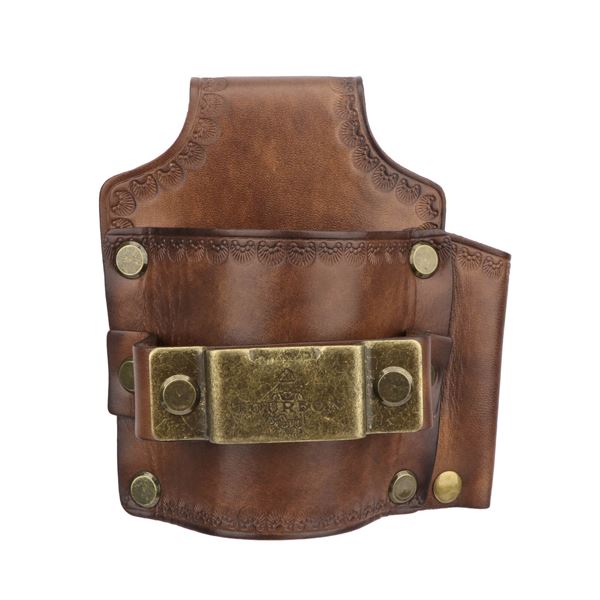Funda de cuir per a eines de martell Suport de cinta mètrica